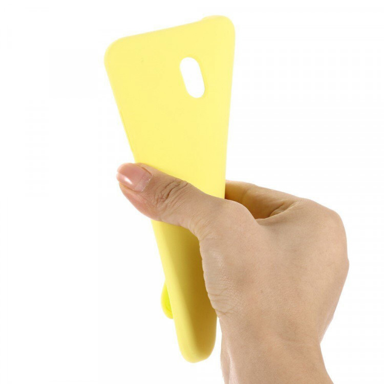 Силиконовый чехол Mobile Shell для Xiaomi Redmi 8A (желтый)