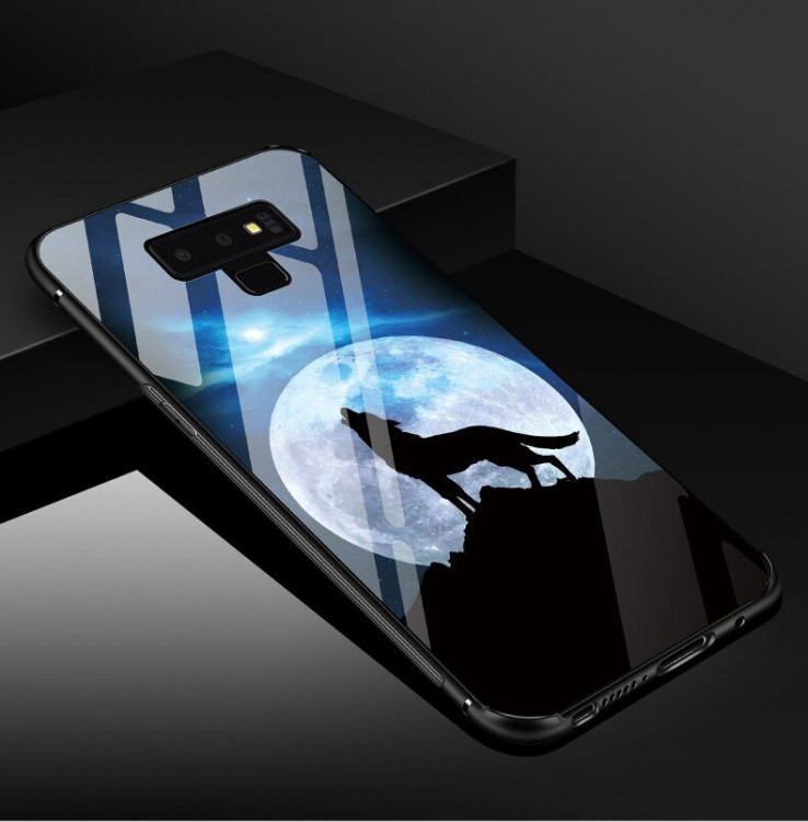 Чехол-накладка для Samsung Galaxy Note 9 (Night Along Wolf)