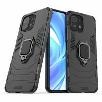 Чехол Armor Ring Holder для Xiaomi Mi 11 Lite / Xiaomi Mi 11 Lite 5G (черный)