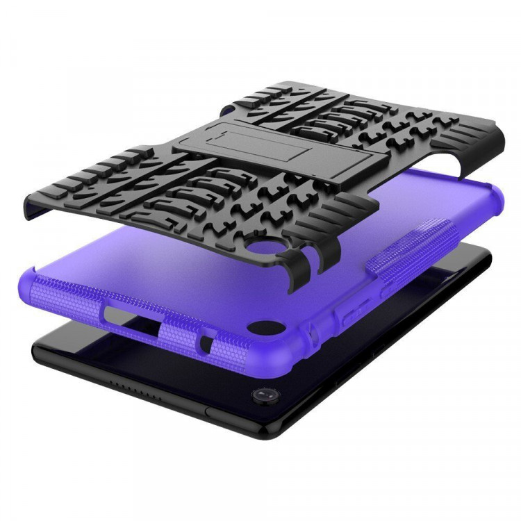 Чехол Hybrid Armor для Huawei MatePad T8 (черный + фиолетовый)