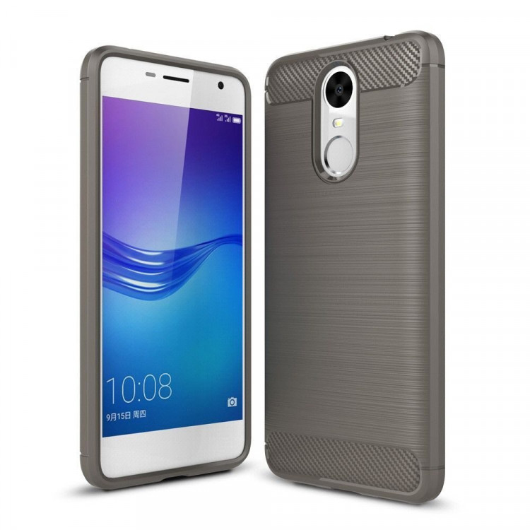 Чехол-накладка Carbon Fibre для Huawei Enjoy 6 (серый)