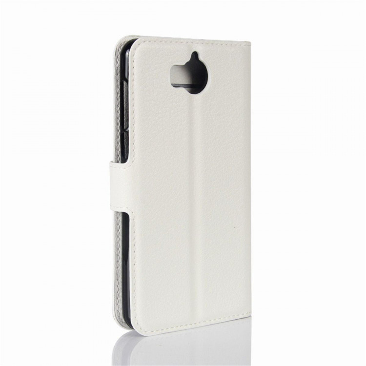 Чехол с визитницей для Huawei Y5 2017 / Y6 2017 (белый)