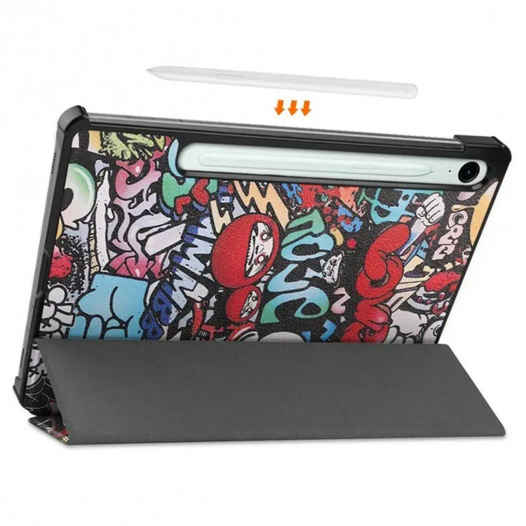 Чехол Smart Case для Samsung Galaxy Tab S9 FE (Graffiti)
