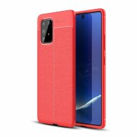 Чехол-накладка Litchi Grain для Samsung Galaxy S10 Lite (красный)