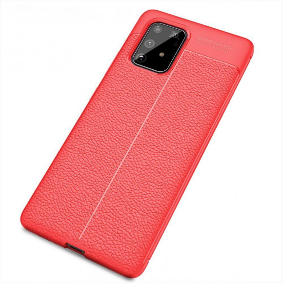 Чехол-накладка Litchi Grain для Samsung Galaxy S10 Lite (красный)