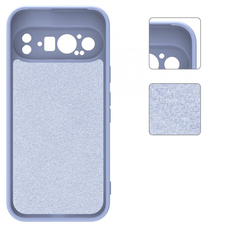 Силиконовый чехол Mobile Shell для Google Pixel 9 Pro (фиолетовый)