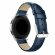 Кожаный ремешок Crocodile Texture для Samsung Gear S3 Frontier / S3 Classic / Galaxy Watch 46мм / Watch 3 (45мм) (синий)