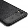 Чехол-накладка Litchi Grain для Realme C20 / Realme C11 2021 (черный)
