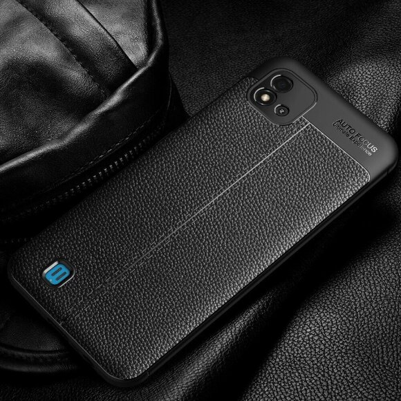 Чехол-накладка Litchi Grain для Realme C20 / Realme C11 2021 (черный) Чехол-накладка Litchi Grain для Realme C20 / Realme C11 2021 (черный)