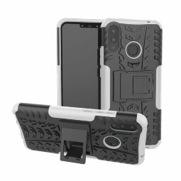 Чехол Hybrid Armor для Huawei Nova 3i / P Smart+ (Plus) (черный + белый)