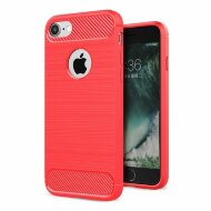Чехол Carbon Fibre для iPhone 7 / iPhone 8 (красный) Чехол Carbon Fibre для iPhone 7 / iPhone 8 (красный)