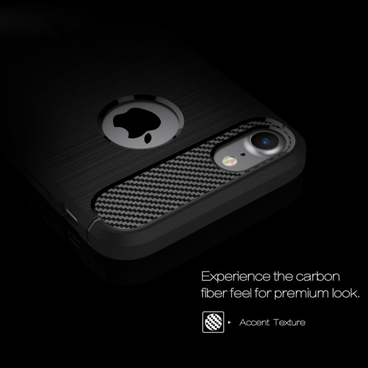 Чехол Carbon Fibre для iPhone 7 / iPhone 8 (красный)