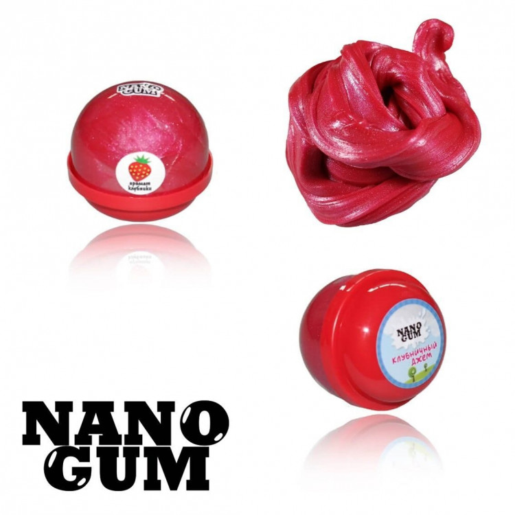 Жвачка для рук Nano gum Клубничный Джем 25гр.