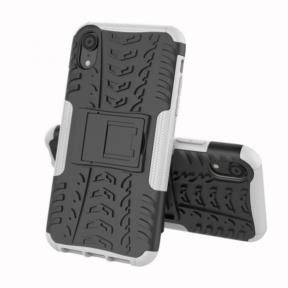 Чехол Hybrid Armor для iPhone XR (черный + белый) Чехол Hybrid Armor для iPhone XR (черный + белый)