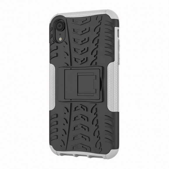Чехол Hybrid Armor для iPhone XR (черный + белый) Чехол Hybrid Armor для iPhone XR (черный + белый)