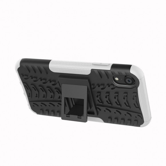 Чехол Hybrid Armor для iPhone XR (черный + белый) Чехол Hybrid Armor для iPhone XR (черный + белый)