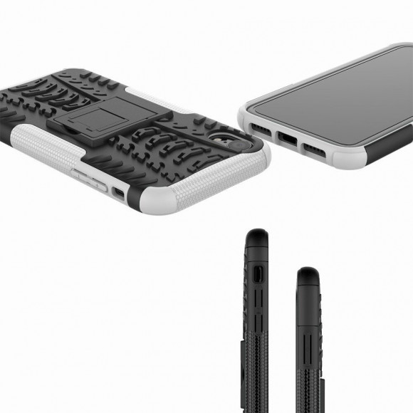 Чехол Hybrid Armor для iPhone XR (черный + белый) Чехол Hybrid Armor для iPhone XR (черный + белый)