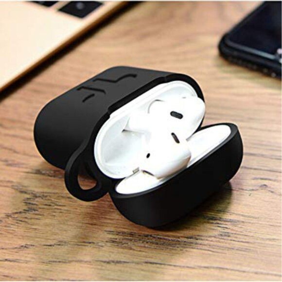 Силиконовый чехол для Apple AirPods (Shock Proof - черный) Силиконовый чехол для Apple AirPods (Shock Proof - черный)