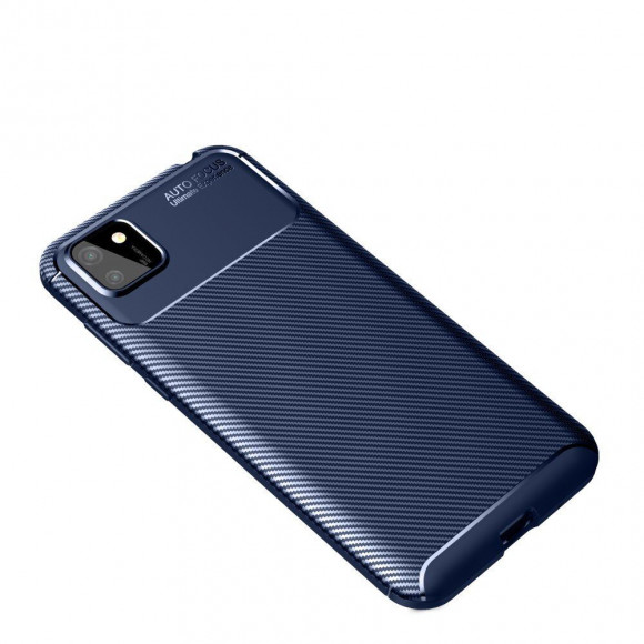 Чехол-накладка Resistant Carbon для Huawei Y5p / Honor 9S  (темно-синий) Чехол-накладка Resistant Carbon для Huawei Y5p / Honor 9S  (темно-синий)