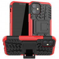 Чехол Hybrid Armor для iPhone 12 mini (черный + красный) Чехол Hybrid Armor для iPhone 12 mini (черный + красный)