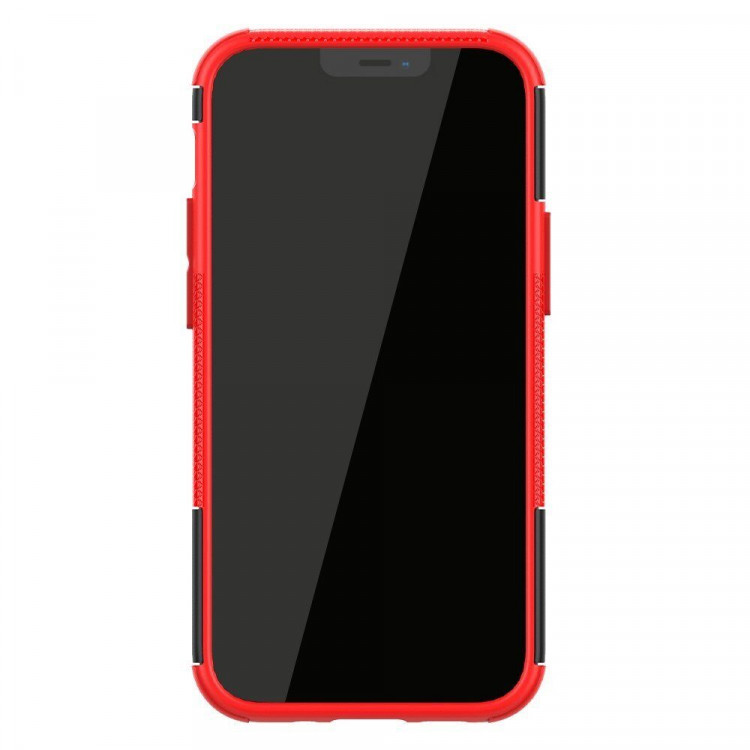 Чехол Hybrid Armor для iPhone 12 mini (черный + красный)