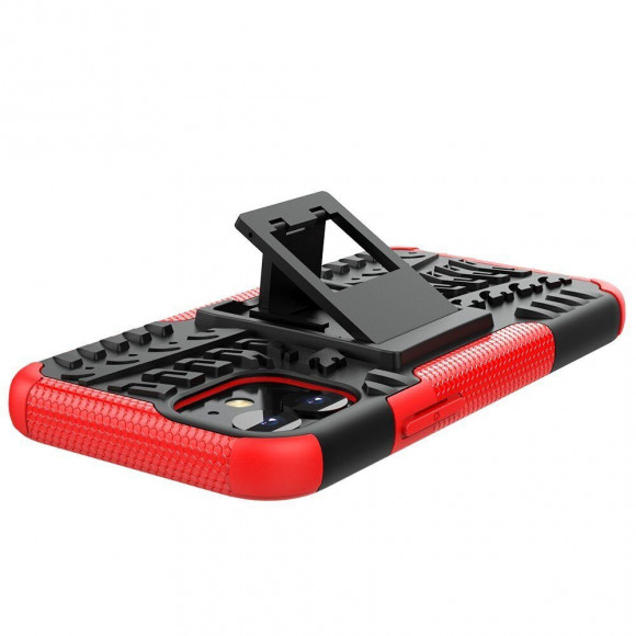 Чехол Hybrid Armor для iPhone 12 mini (черный + красный) Чехол Hybrid Armor для iPhone 12 mini (черный + красный)