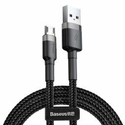 Кабель Micro-USB 2.4A Baseus - 1 метр (черный)