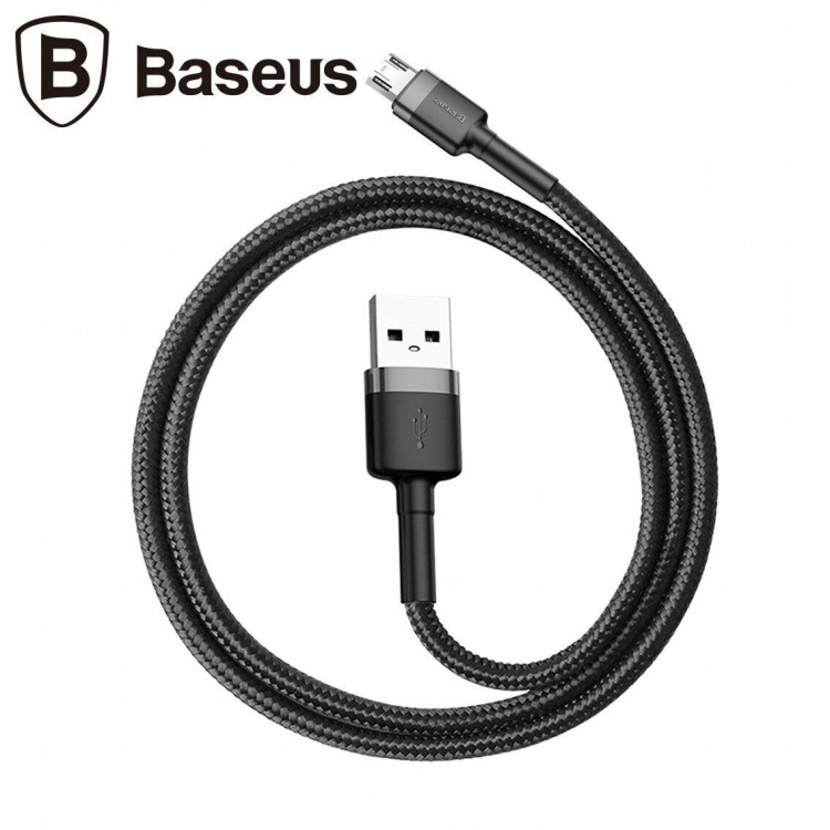 Кабель Micro-USB 2.4A Baseus - 1 метр (черный)