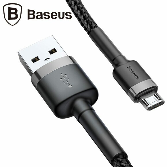 Кабель Micro-USB 2.4A Baseus - 1 метр (черный)