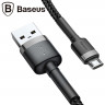 Кабель Micro-USB 2.4A Baseus - 1 метр (черный)