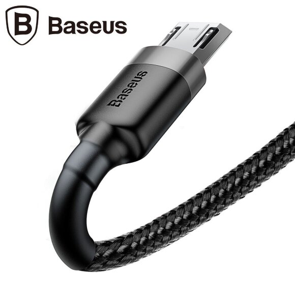 Кабель Micro-USB 2.4A Baseus - 1 метр (черный)