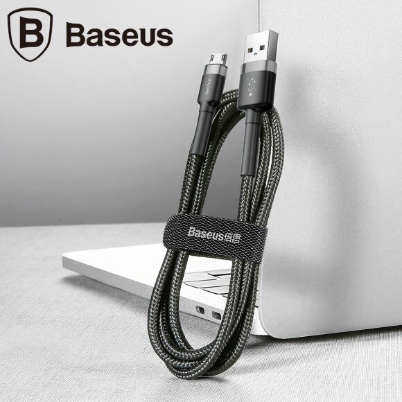 Кабель Micro-USB 2.4A Baseus - 1 метр (черный)