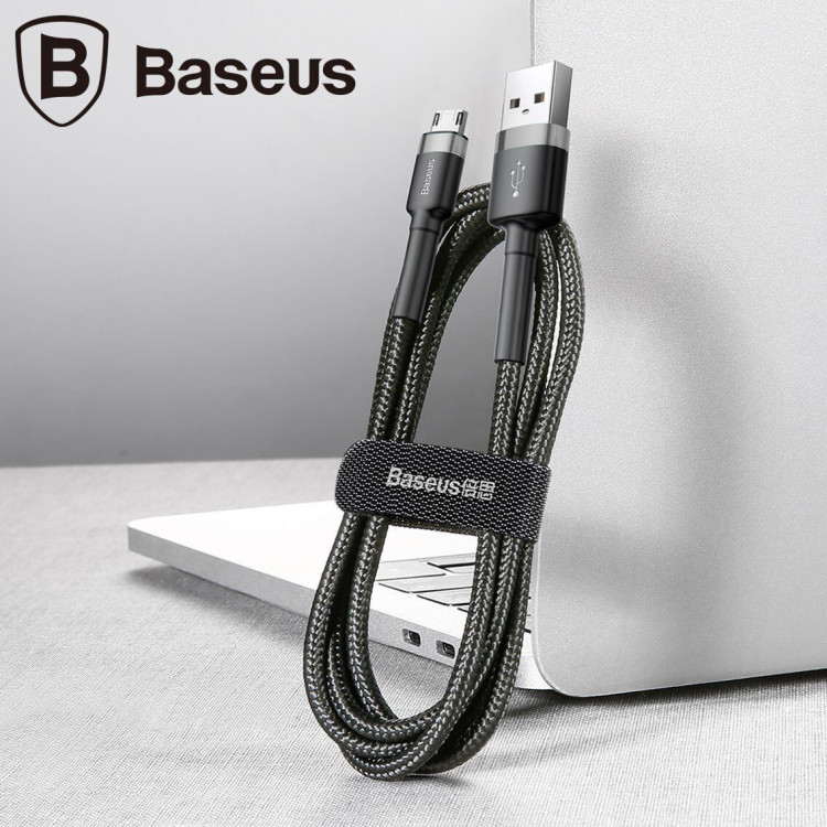 Кабель Micro-USB 2.4A Baseus - 1 метр (черный)