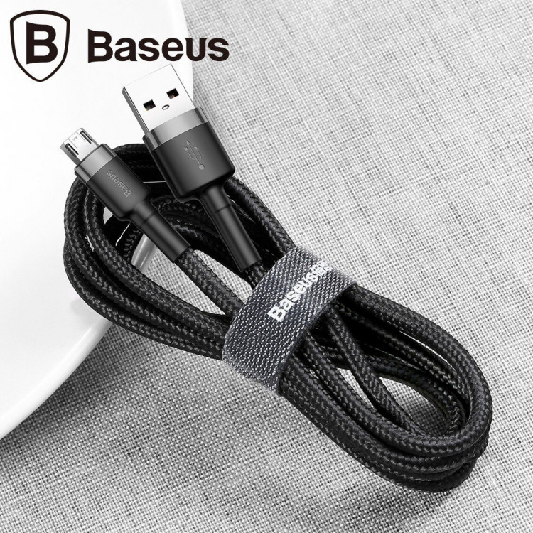 Кабель Micro-USB 2.4A Baseus - 1 метр (черный)