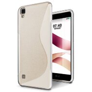 Нескользящий чехол для LG X Style K200DS (прозрачный) Нескользящий чехол для LG X Style K200DS (прозрачный)