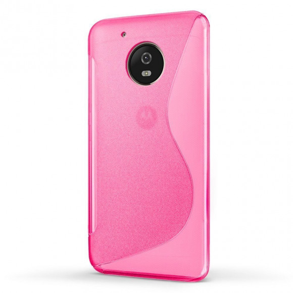 Нескользящий чехол для Motorola Moto G5 (малиновый)