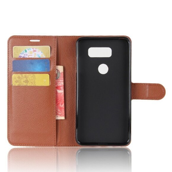 Чехол с визитницей для LG V30 (коричневый) Чехол с визитницей для LG V30 (коричневый)