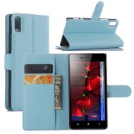 Чехол с визитницей для Lenovo Vibe Shot (голубой) Чехол с визитницей для Lenovo Vibe Shot (голубой)