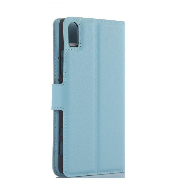 Чехол с визитницей для Lenovo Vibe Shot (голубой)
