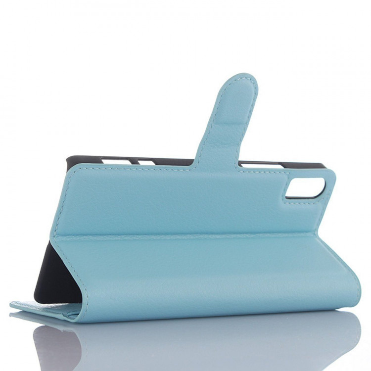 Чехол с визитницей для Lenovo Vibe Shot (голубой)