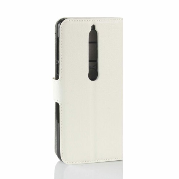 Чехол с визитницей для Nokia 6 (2018) / Nokia 6.1 (белый)
