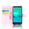 Чехол с визитницей для ASUS ZenFone Go ZB552KL  (розовый)
