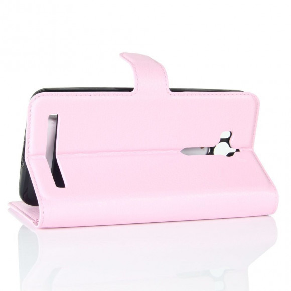 Чехол с визитницей для ASUS ZenFone Go ZB552KL  (розовый)