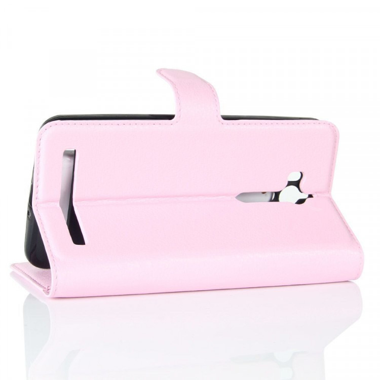 Чехол с визитницей для ASUS ZenFone Go ZB552KL  (розовый)