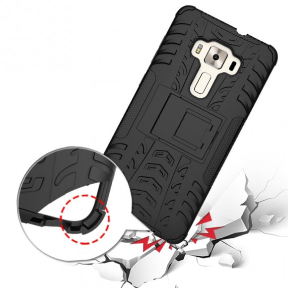 Чехол Hybrid Armor для ASUS Zenfone 3 Deluxe ZS570KL (черный) Чехол Hybrid Armor для ASUS Zenfone 3 Deluxe ZS570KL (черный)