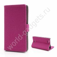 Горизонтальный чехол для Sony Xperia L / S36h (малиновый) Горизонтальный чехол для Sony Xperia L / S36h (малиновый)