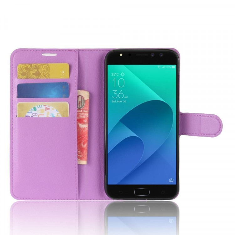 Чехол с визитницей для Asus Zenfone 4 Selfie Pro ZD552KL (фиолетовый)