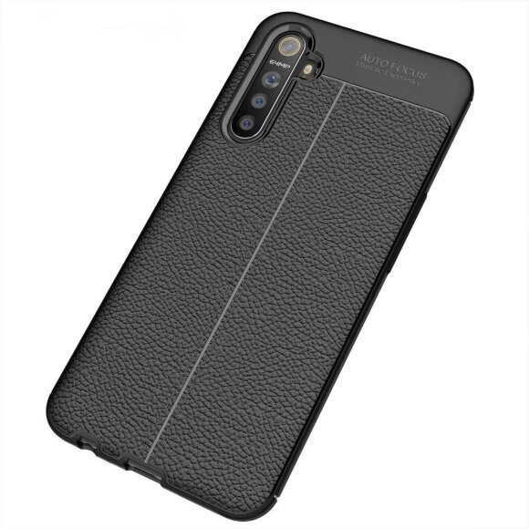 Чехол-накладка Litchi Grain для Oppo K5 / Realme XT / Realme X2 (черный) Чехол-накладка Litchi Grain для Oppo K5 / Realme XT / Realme X2 (черный)