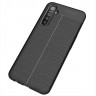 Чехол-накладка Litchi Grain для Oppo K5 / Realme XT / Realme X2 (черный)