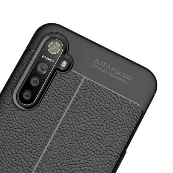Чехол-накладка Litchi Grain для Oppo K5 / Realme XT / Realme X2 (черный) Чехол-накладка Litchi Grain для Oppo K5 / Realme XT / Realme X2 (черный)